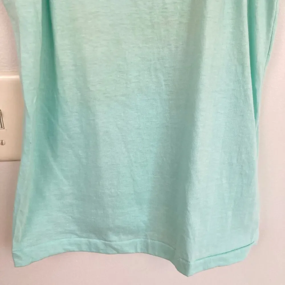 Vintage Y2K Womens S Mint Green Lace Trim Stretch Cami Fairy Coquette Dainty
